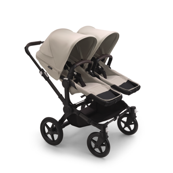 Bugaboo Donkey 5 Twin Gestell (Black) / Stoff (Desert Taupe) / Dach (Desert Taupe) All-in-One Set