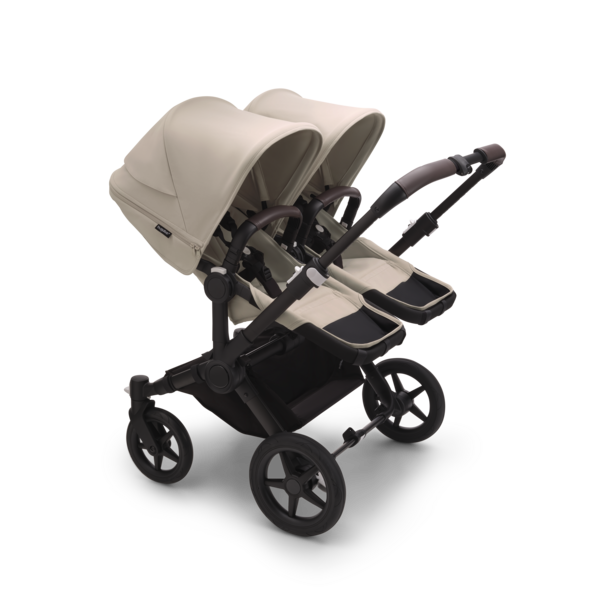 Bugaboo Donkey 5 Twin Gestell (Black) / Stoff (Desert Taupe) / Dach (Desert Taupe) All-in-One Set
