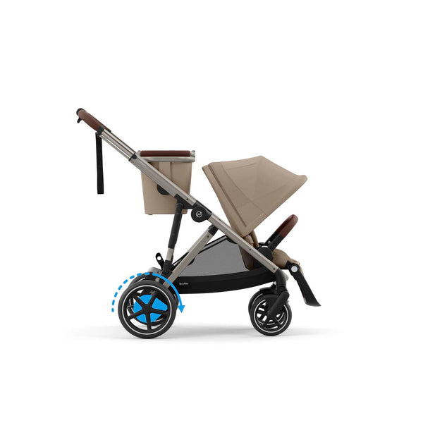 Cybex e-Gazelle S (Taupe Rahmen) Almond Beige + Wanne