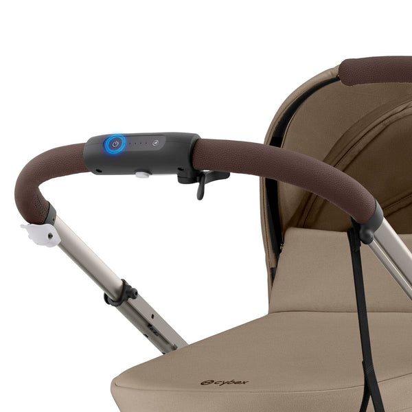 Cybex e-Gazelle S (Taupe Rahmen) Almond Beige + Wanne