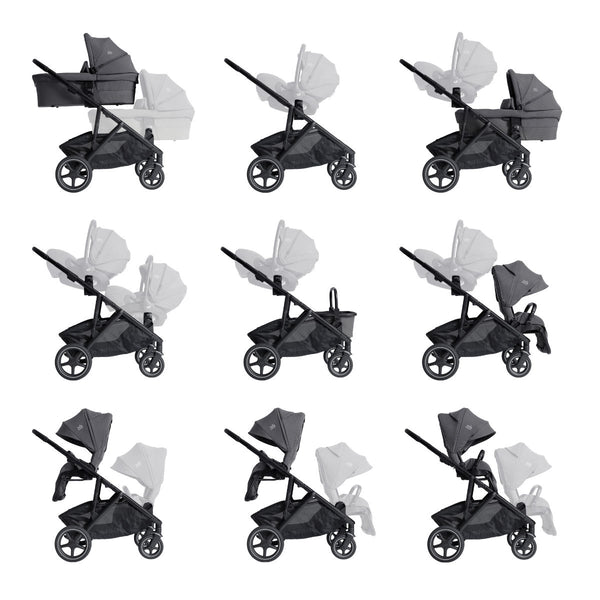 Joie Signature Versiti Kombi- & Geschwisterwagen Ebony