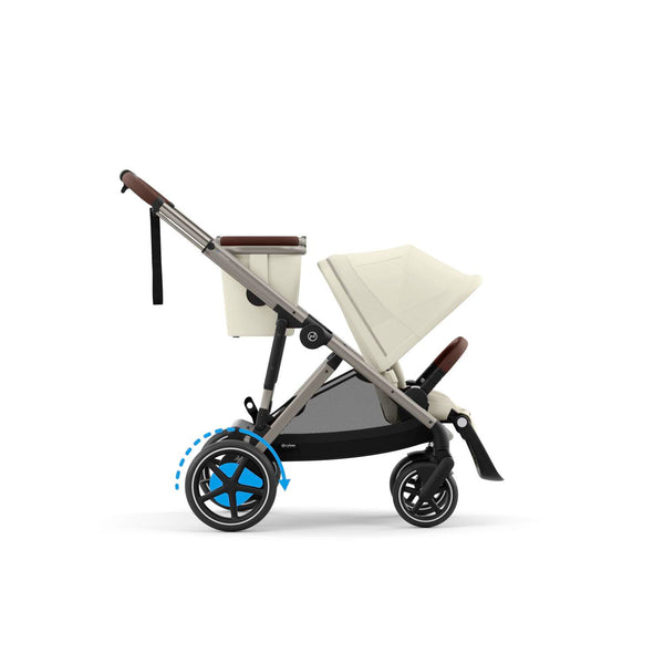 Cybex e-Gazelle S (Taupe Rahmen) Seashell Beige + Wanne gratis