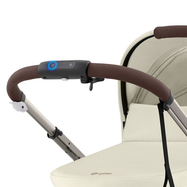 Cybex e-Gazelle S (Taupe Rahmen) Seashell Beige + Wanne gratis