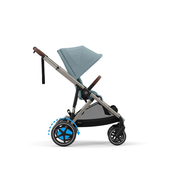 Cybex e-Gazelle S (Taupe Rahmen) Stormy Blue + Wanne gratis