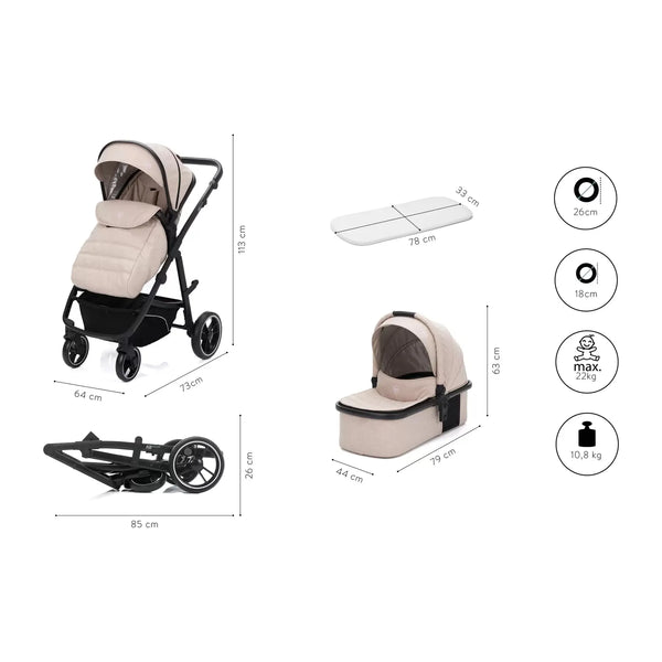 Fillikid Jaguar 5in1 Set Natur Melange