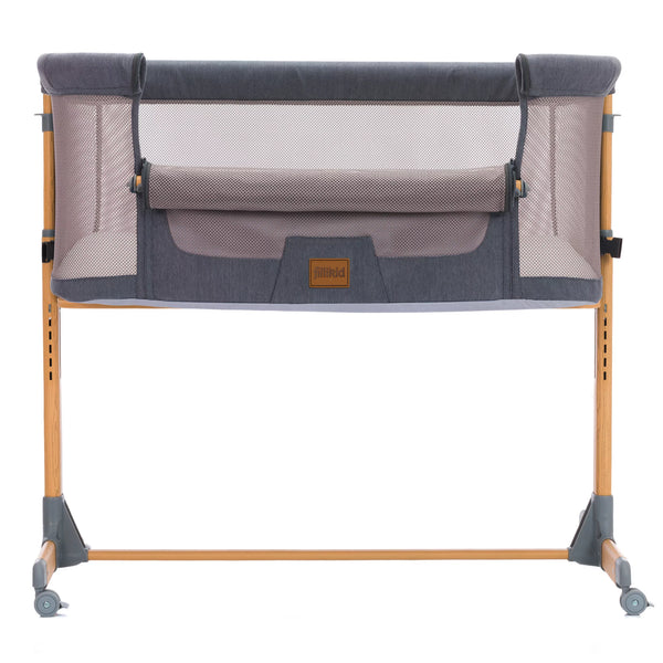 Fillikid Beistellbett Grau / Natur