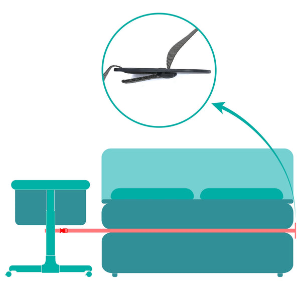 Fillikid Beistellbett Grau / Natur