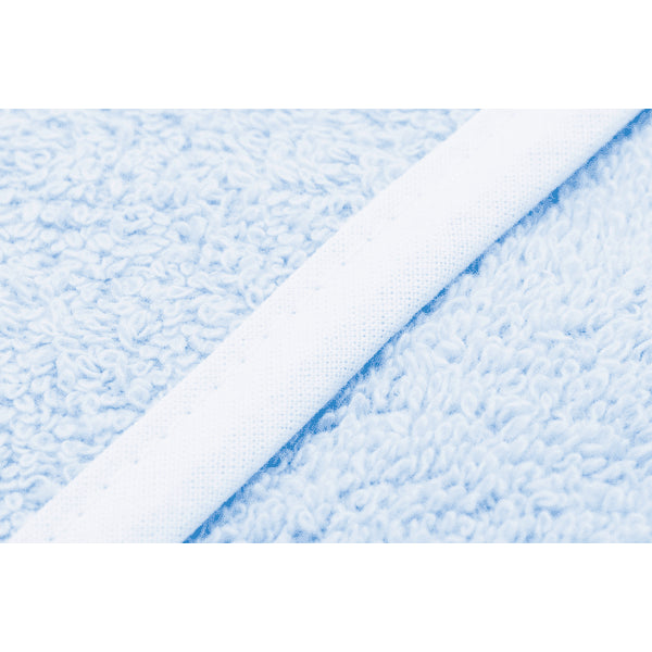 Kapuzenbadetuch Elefant hellblau 75x75 cm