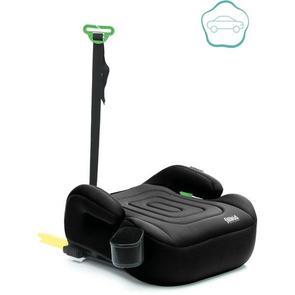Fillikid Sitzerhöhung Flip Deluxe mit verlängerbarer Isofix i-size Schwarz