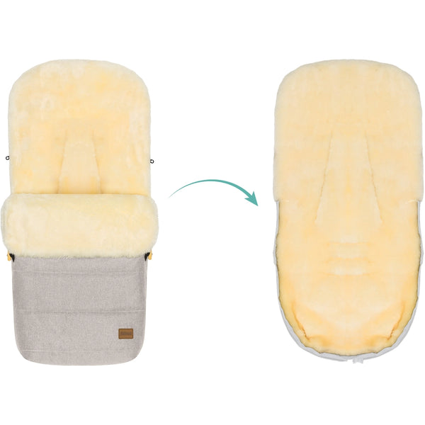 Fußsack Bernina Lammfell Style Champagner