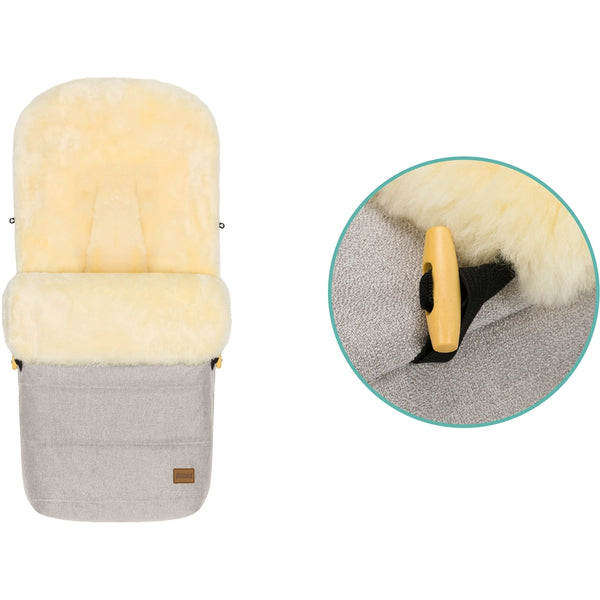 Fußsack Bernina Lammfell Style Champagner