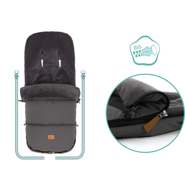 Fußsack Kinley Grau