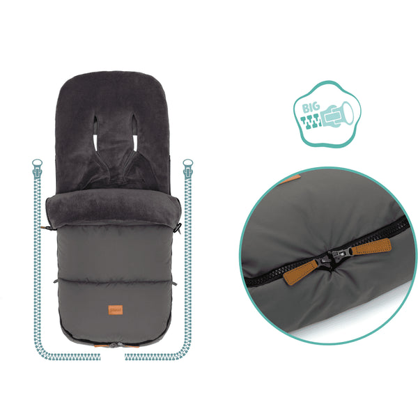 Fußsack Kinley Grau