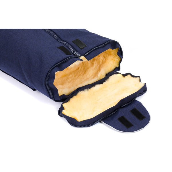 Fußsack Pamir für Babyschale Echtfell Schwarz