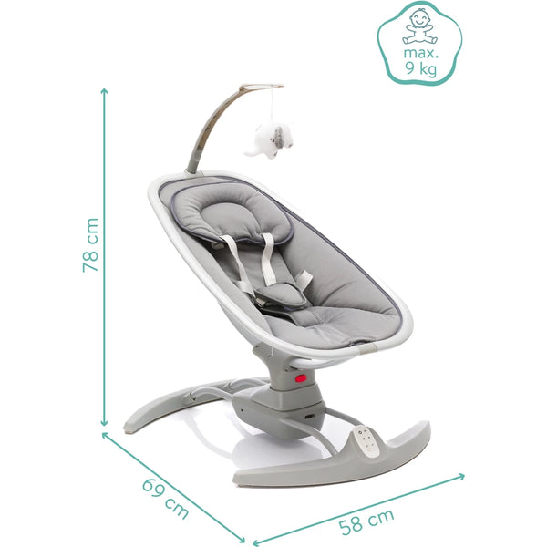 Fillikid elektrische Babywippe Mimi grau