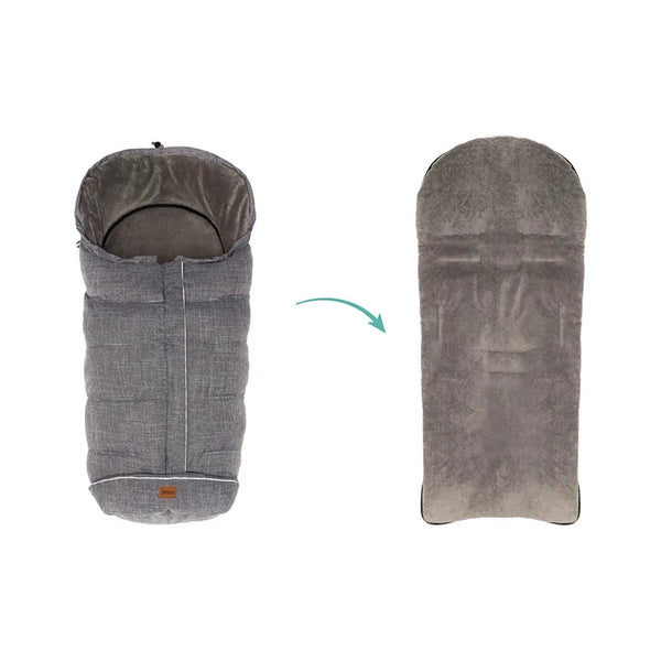 Fußsack KIBO in Grau melange