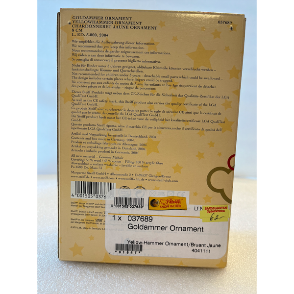 Steiff Goldammer Ornament