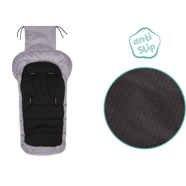 Fußsack K2 Soft Pongee Hellgrau Melange