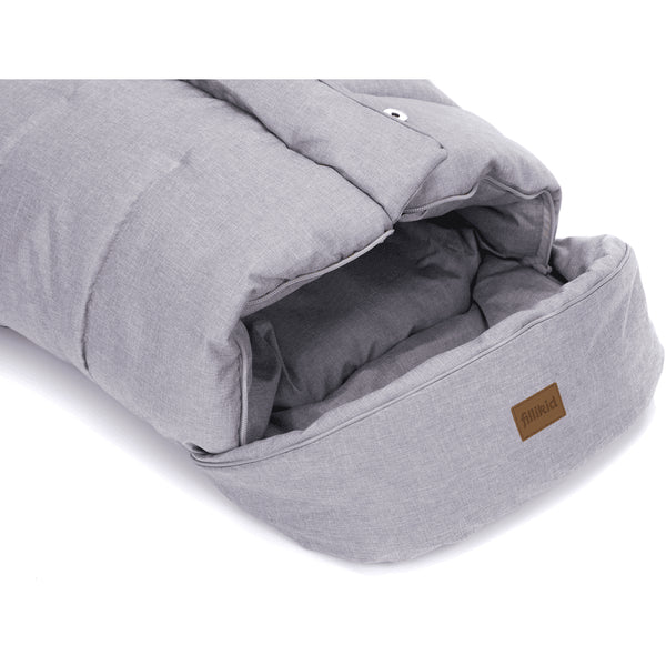 Fußsack K2 Soft Pongee Hellgrau Melange