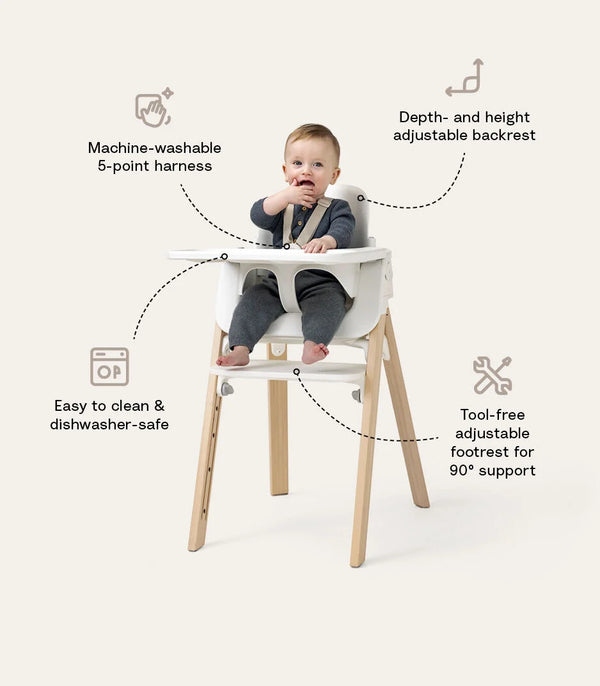 Stokke Steps White / Natural