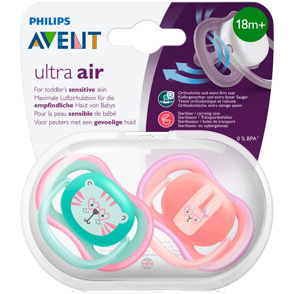 Philips Avent Schnuller Ultra Air 18m+ Girl
