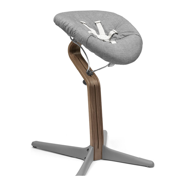 Stokke® Nomi® Stuhl Walnuss / Grey + Babyset gratis