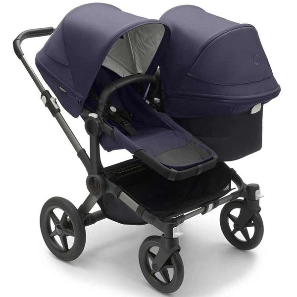 Bugaboo Donkey 5 Duo Mineral Gestell (Graphit) / Stoff (Dunkles Marine) /Dach (Dunkles Marine)