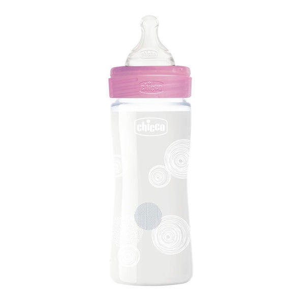 CHICCO WELL BEING 240ml PINK 0m+