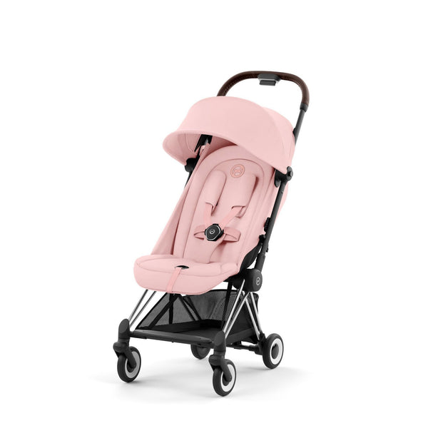 Cybex Coya Peach Pink Gestell Chrome