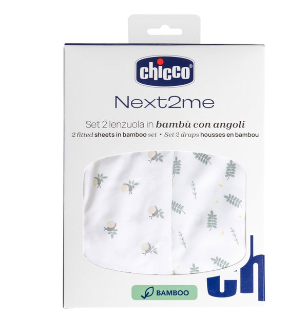 Chicco Spannbettlaken NEXT2ME Greenery (2 STK.)