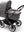 Bugaboo Donkey 5 Mono Gestell (Graphit) / Stoff (Grau Meliert) / Dach ( Grau Meliert) Ultimate Bundle