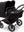 Bugaboo Donkey 5 Twin Gestell (Schwarz) / Stoff (Mitternachtsschwarz) / Dach (Mitternachtsschwarz) Ultimate Bundle