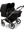 Bugaboo Donkey 5 Twin Gestell (Graphit) / Stoff (Mitternachtsschwarz) / Dach (Mitternachtsschwarz) Ultimate Bundle