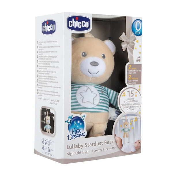 Chicco First Dreams Lullaby Stardust Nightlight Plush Bear