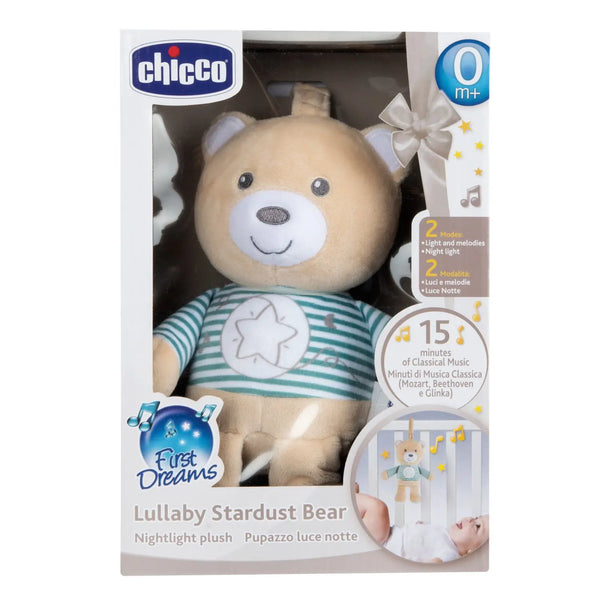 Chicco First Dreams Lullaby Stardust Nightlight Plush Bear