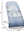 BabyBjörn Bouncer Balance Soft, hellgrauer Rahmen, Mesh, himmelblau/weiß