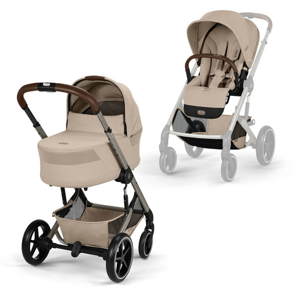 Cybex Balios S Lux mit Balios Cot S Lux Almond Beige