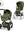 Cybex Balios S Lux mit Fold Cot Set Moss Green