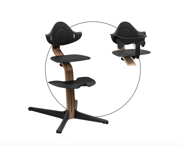 Stokke® Nomi® Stuhl Walnuss / Black + Babyset gratis
