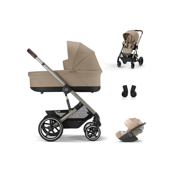 Cybex Balios S Lux Set Almond Beige (Gestell Taupe) 3in1 Set
