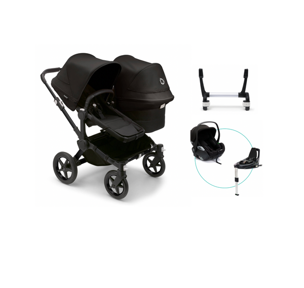 Bugaboo Donkey 5 Duo Gestell Mitternachtsschwarz 4in1
