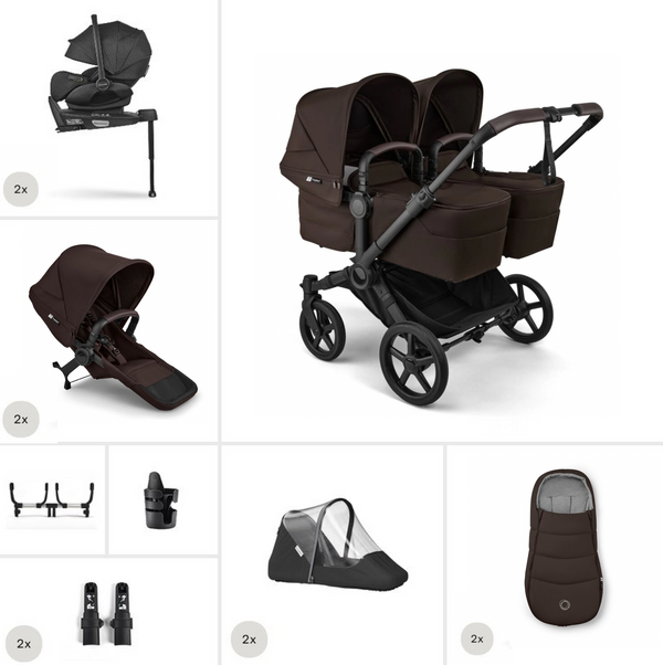 Bugaboo Donkey 6 Twin Cocoa Brown All-in-One Set