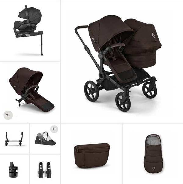 Bugaboo Donkey 6 Duo Cocoa Brown Bundle