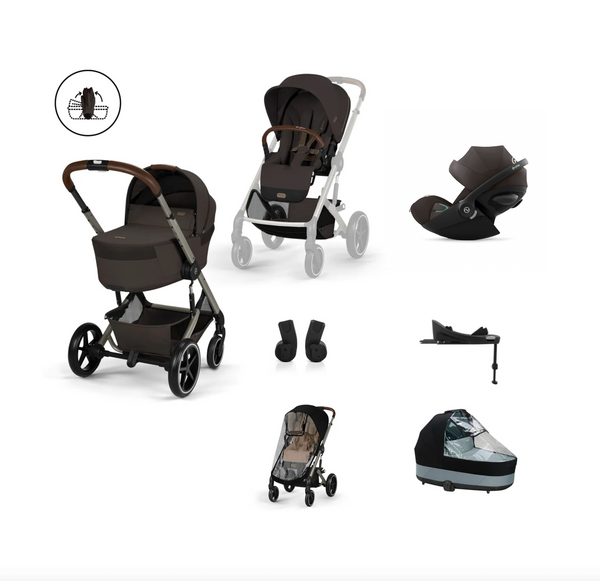 Cybex Balios S Lux mit Fold Cot 6in1 Set Chocolate Brown (Vorbestellung)