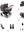 Bugaboo Donkey 5 Twin Gestell (Graphit) / Stoff (Grau Meliert) / Dach (Grau Meliert) All-in-One Set