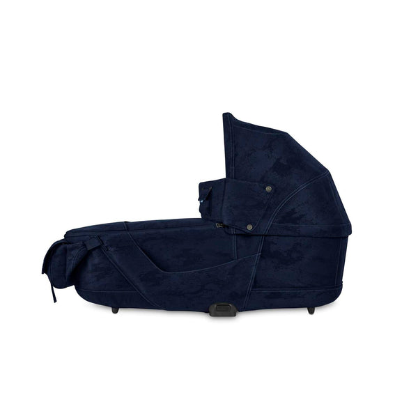 Cybex Priam Set Gestell (Matt Black) /Stoff (Rebellious Luxury Denim Blue)