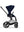Cybex Priam Set Gestell (Matt Black) /Stoff (Rebellious Luxury Denim Blue)