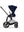 Cybex Priam Set Gestell (Matt Black) /Stoff (Rebellious Luxury Denim Blue)
