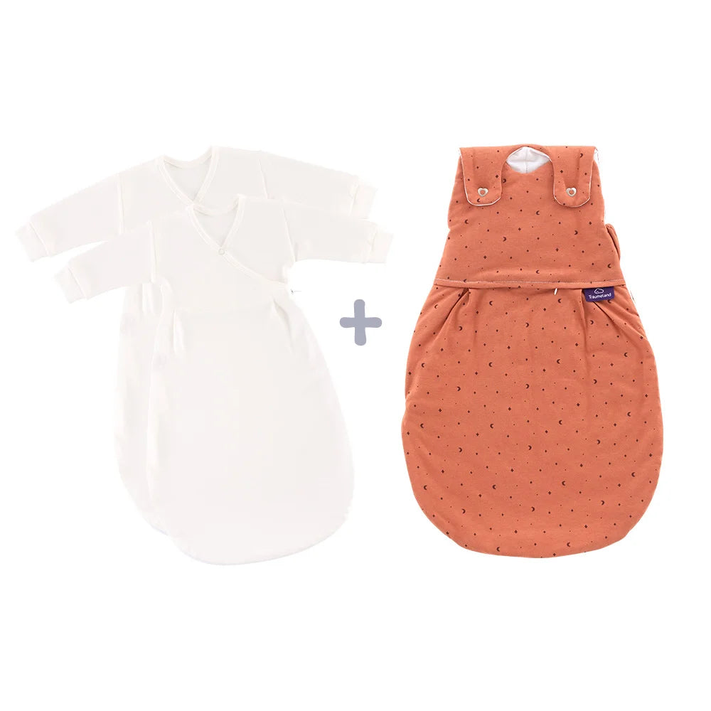 schlafsack kaufen wien Träumeland LIEBMICH Schlafsack Set Moon rost, Größe 50/56 – Baumgarten Kinderwagen