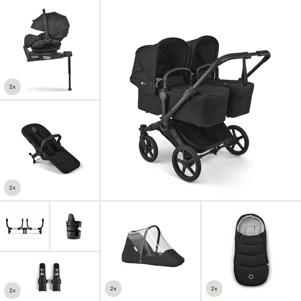 Bugaboo Donkey 6 Twin Heritage Black All-in-One Set